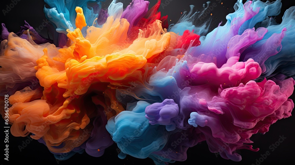 Obraz premium An image of colors that blend and transform into a breathtaking abstract display.