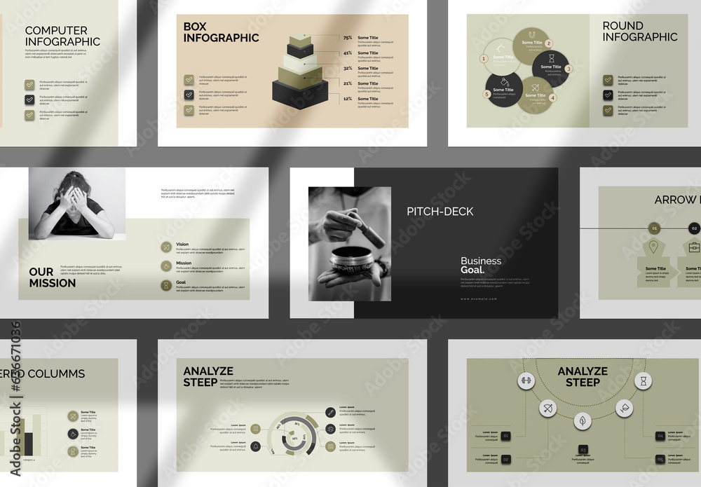 Pitch Deck Presentation Stock Template | Adobe Stock
