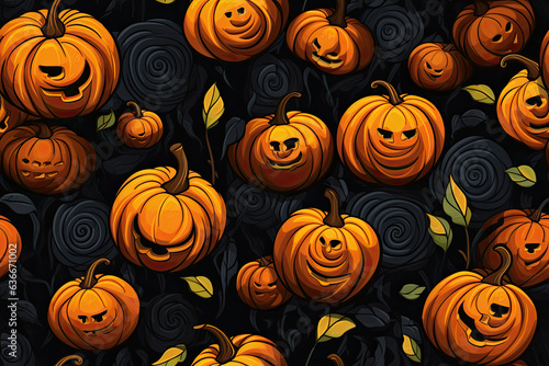 seamless digital pattern Halloween 