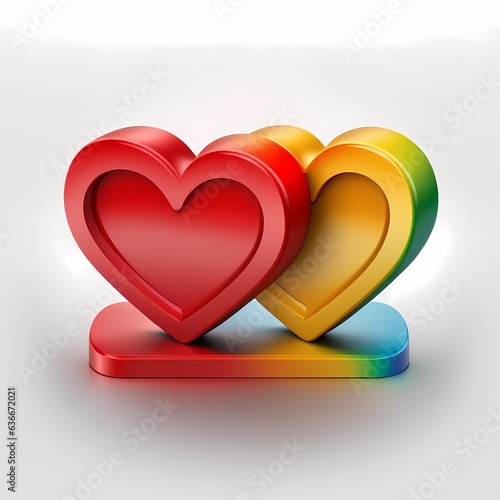 Heart valentine day lgbt pr...