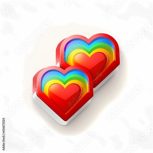 Heart valentine day lgbt pr...