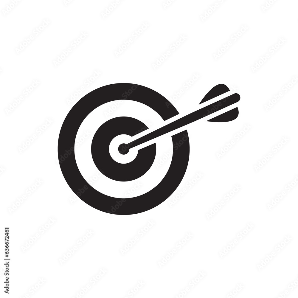 Target, aim, goal icon. Idea concept, perfect hit, winner icon Target, aim, goal icon. Idea concept, perfect hit, winner icon