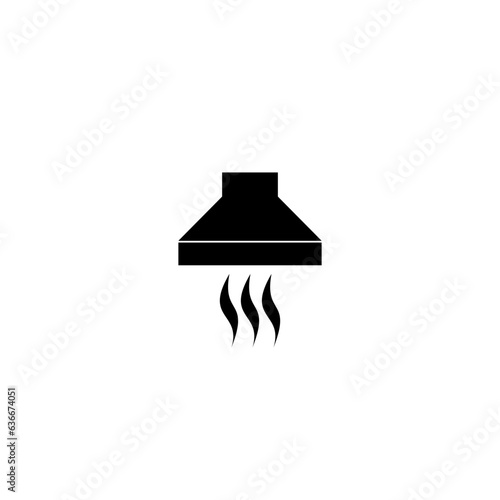 Kitchen hood icon. Ventilation system icon isolated on white background 