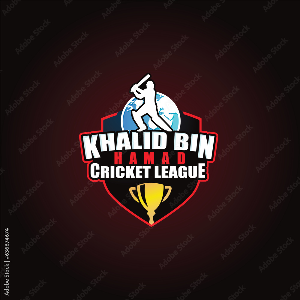 Bold and strong cricket championship logo design for t20 series, indian premier league, and cricket league. 