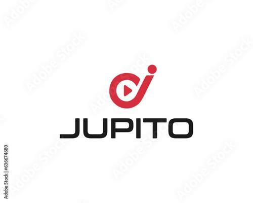 Unique J letter mark monogram logo design for fashion, video production, and channel.
