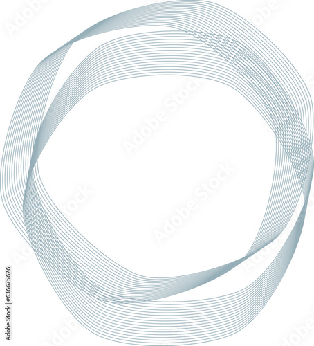 Abstract Guilloche Round Vector Lines for Certificate