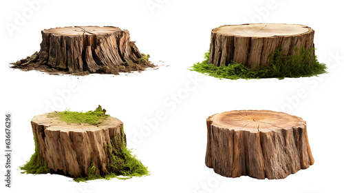 tree stump Generative AI photo