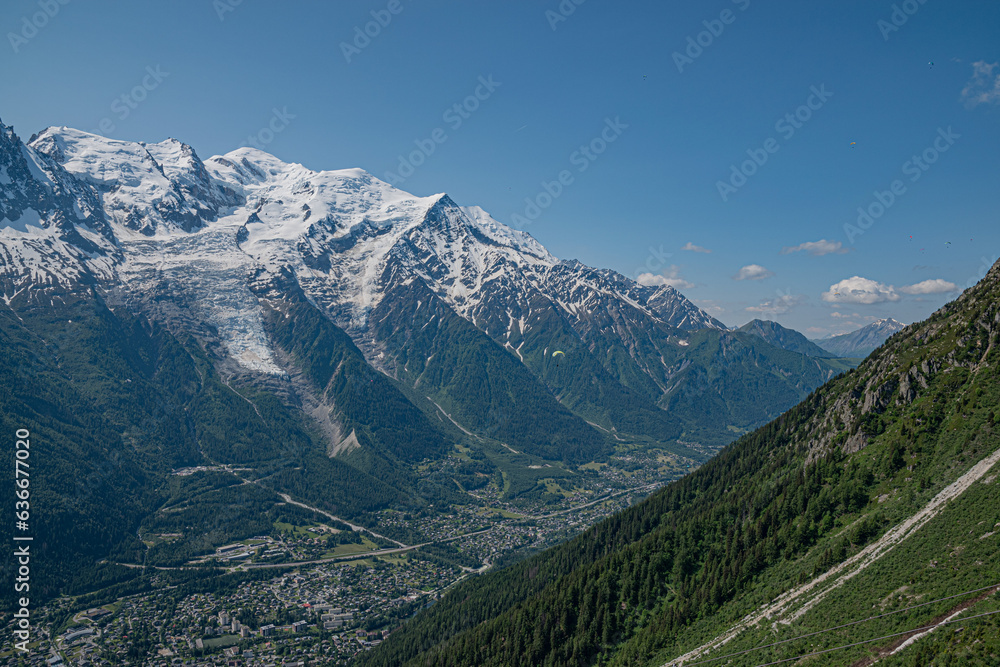 Great mountains landscape Mont Blanc France Alps Great mountains landscape Mont Blanc France Alps