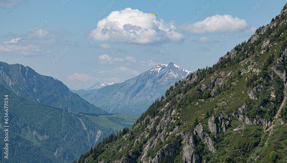 Great mountains landscape Mont Blanc France Alps