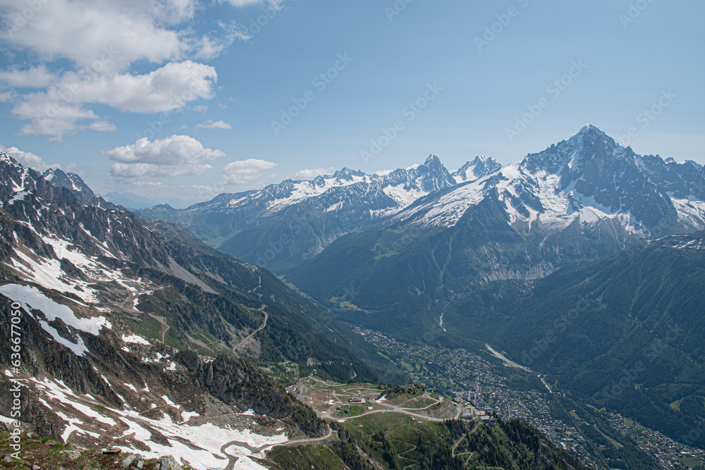 Great mountains landscape Mont Blanc France