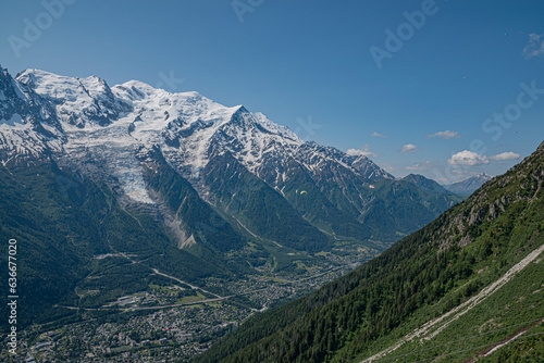 Great mountains landscape Mont Blanc France Alps