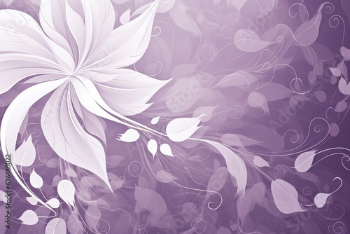 white flower blooming on a vibrant purple background 