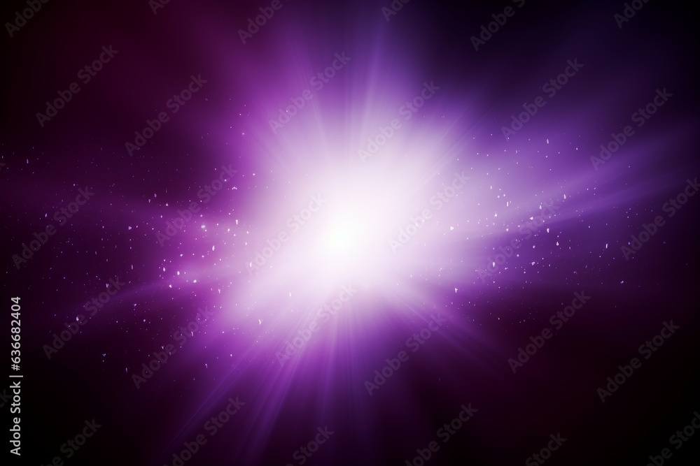 vibrant purple light with sparkling stars in a cosmic background vibrant purple light with sparkling stars in a cosmic background