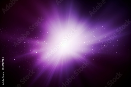 vibrant purple light with sparkling stars in a cosmic background
