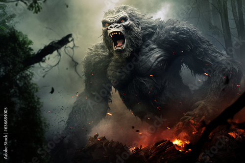 king kong rampage in jungle