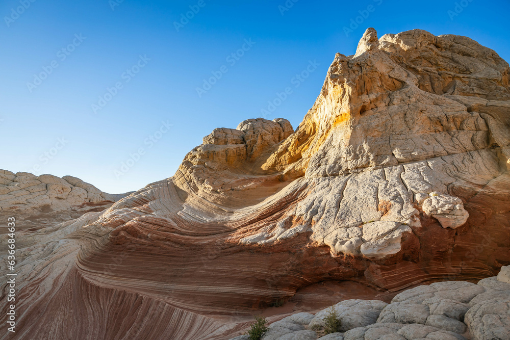 Land formations at White Pocket in the Vermillion Cliffs National Monument in Arizona.