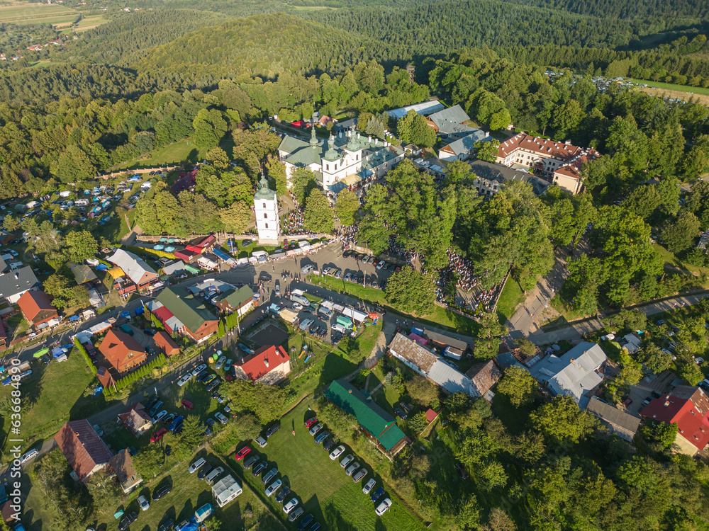 Kalwaria Paclawska, Subcarpathian, Poland 13 August 2023 view of