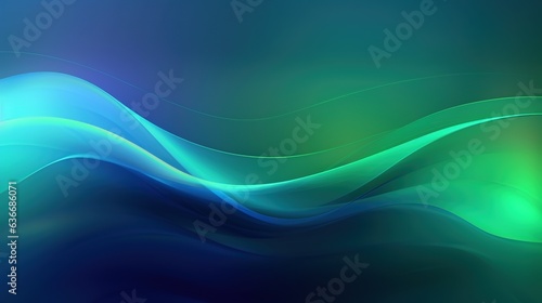 Abstract background with glowing wave. Shiny moving lines design element.blue gradient flowing wave lines. Futuristic technology conceptAbstract tech glow from curved lines AI generated