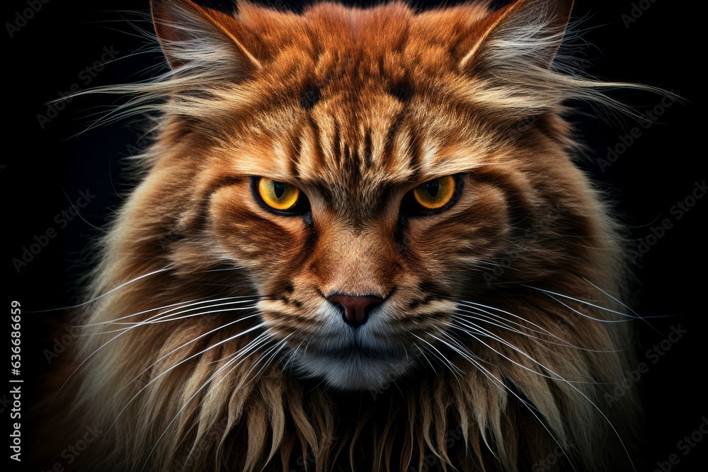 Majestic Maine Coon Portrait