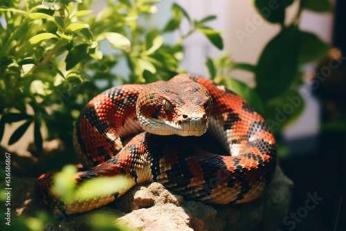 Snake captured shot in nature