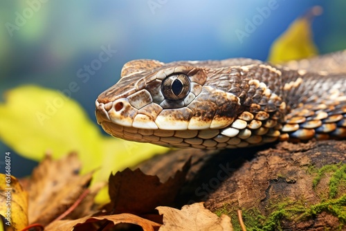 Snake captured shot in nature