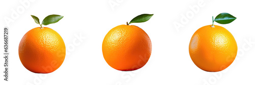 Orange against transparent background