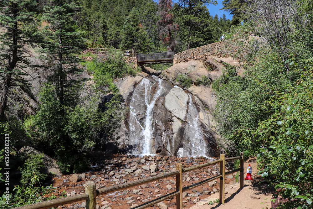 Helen Hunt Falls Colorado Hiking trails thru waterfalls