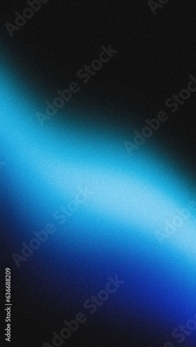 Abstract blue black vertical gradient background grainy texture mobile wallpaper design copy space