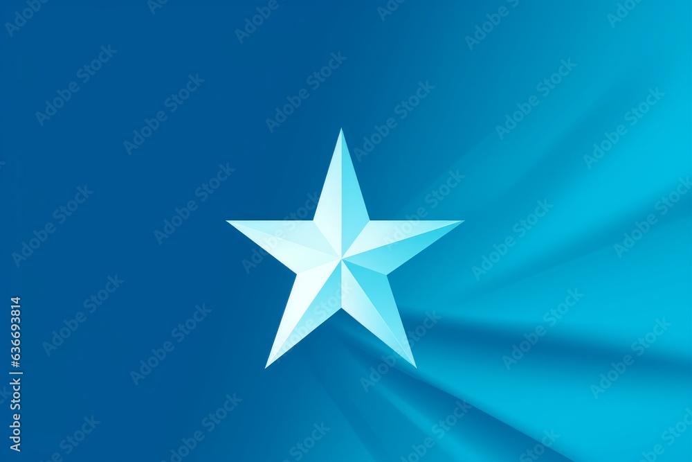 a simple white star against a vibrant blue background a simple white star against a vibrant blue background