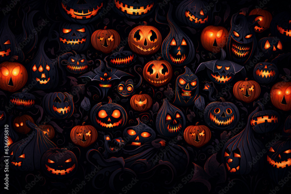 Cartoon Style Halloween Background Cartoon Style Halloween Background