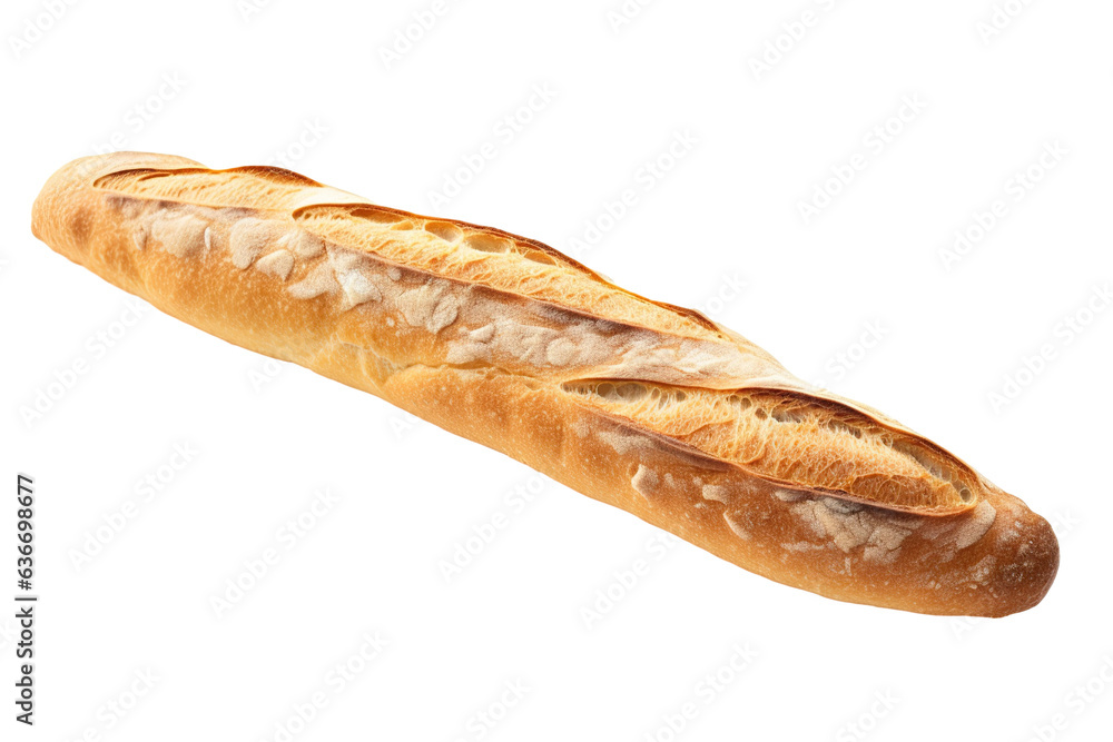 baguette isolated on white background PNG