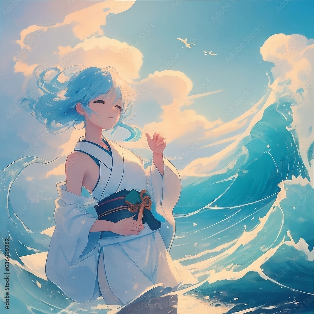 Serene Ocean Wave Coastal Wall Art XII