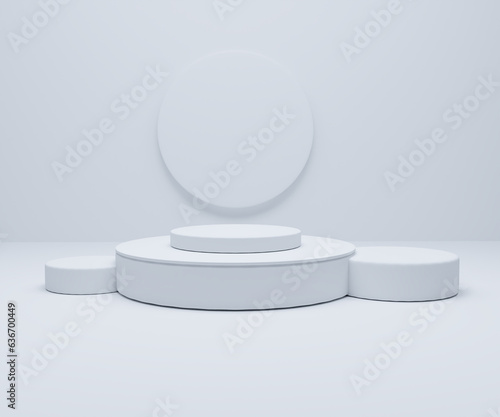 3d render Abstract scene background. Product presentation, mockup, show cosmetic product, Podium, stage pedestal or platform.