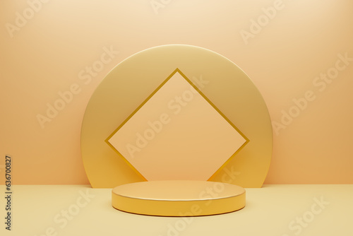 3d render Abstract scene background. Product presentation, mockup, show cosmetic product, Podium, stage pedestal or platform.