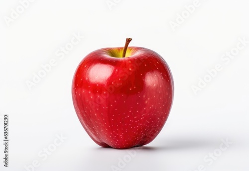 Red apple isolated white background