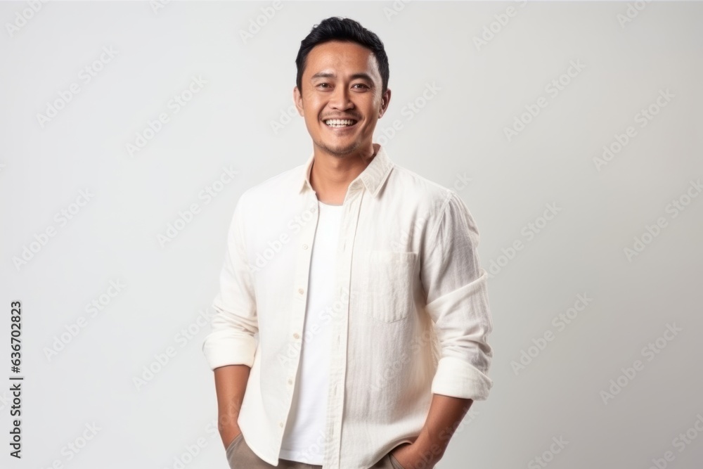 Portrait of a smiling young asian man isolated on a white background Portrait of a smiling young asian man isolated on a white background