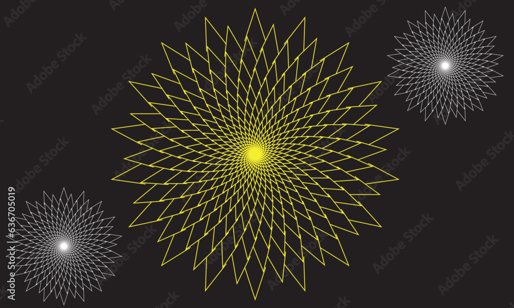 Obraz premium pattern in the form of a mandala. tato mandala. Decorative pattern in simple style.