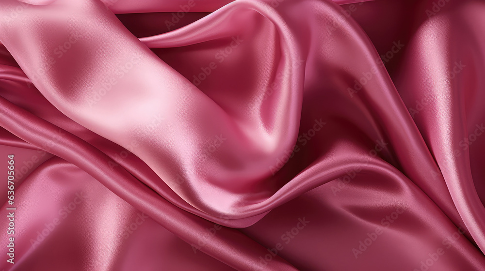 Obraz premium Smooth elegant pink silk or satin texture can use as background