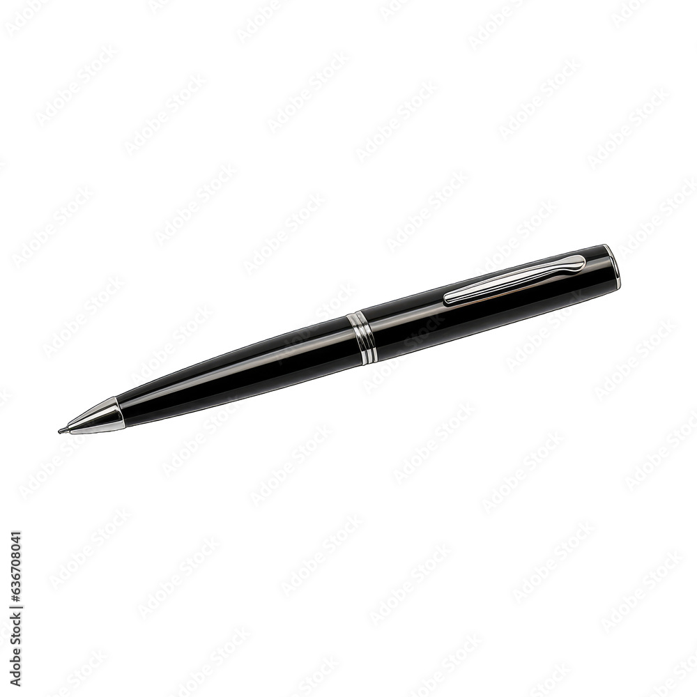 Premium pen, isolated on white transparent background, png, side view Premium pen, isolated on white transparent background, png, side view