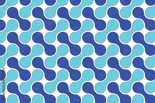 seamless pattern with colorful circles, circle pattern background design, 3d rendering shape with blue and indigo color