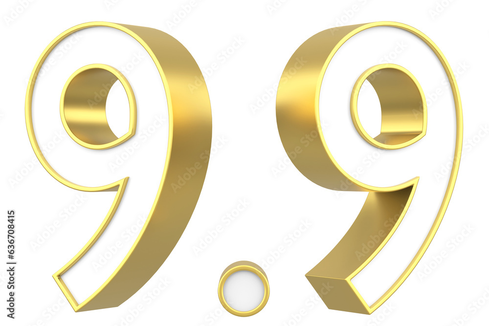 9.9 sale. September sale. 3D illustration. 9.9 sale. September sale. 3D illustration.