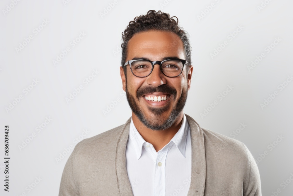 Portrait of a handsome young man with beard wearing eyeglasses Portrait of a handsome young man with beard wearing eyeglasses