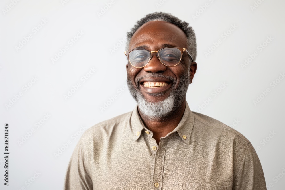 Portrait of a happy senior man in eyeglasses smiling at camera Portrait of a happy senior man in eyeglasses smiling at camera