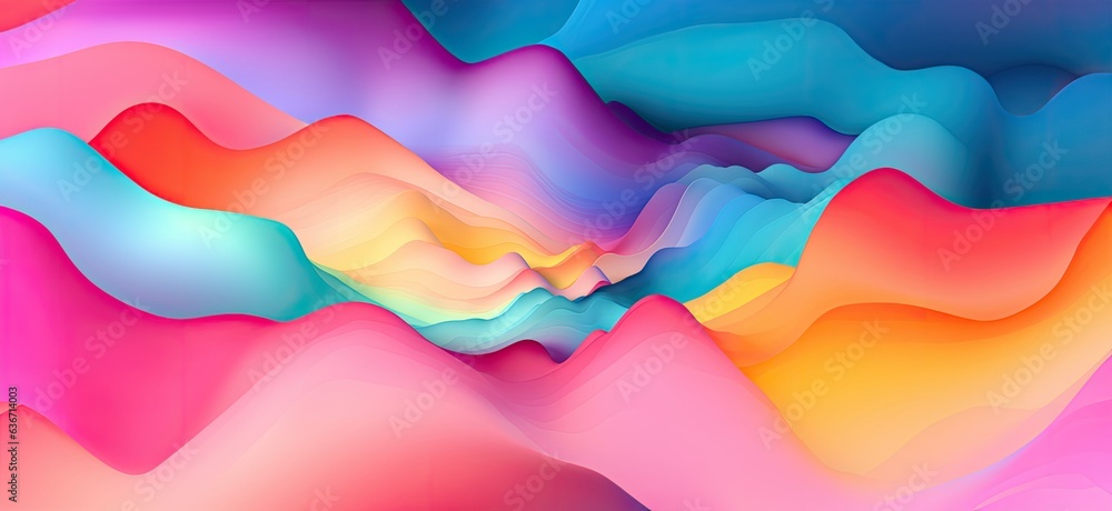 Colorful Abstract Art with Acrylic Paint. Generative AI Colorful Abstract Art with Acrylic Paint. Generative AI