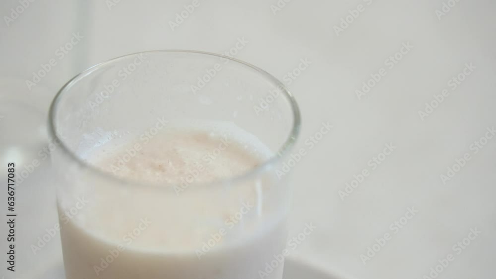 Spanish traditional food horchata in Cafeteria Spanish traditional food horchata in Cafeteria
