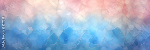 Abstract background with blue, pink and yellow polygonal pattern