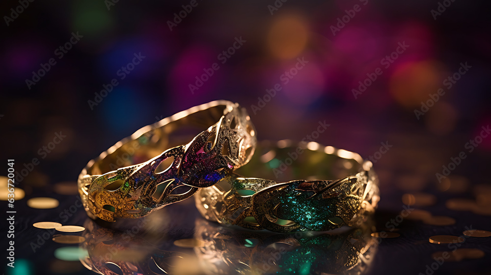 Two rings, wedding rings, engagement, ring, celebration - created with generative AI technology Two rings, wedding rings, engagement, ring, celebration - created with generative AI technology