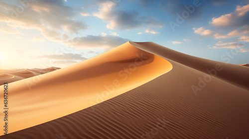 desert sand dunes. Generative Ai. 