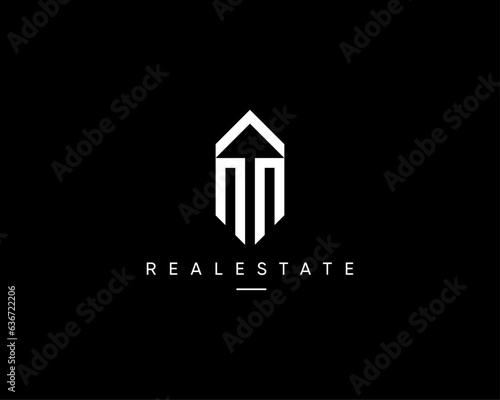 Real estate, building, architecture, construction, apartment, residence, cityscape, skyscraper, planning and structure logo design composition. Modern city landscape view vector design symbol.