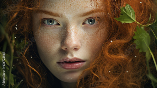 Young girl with beautiful face